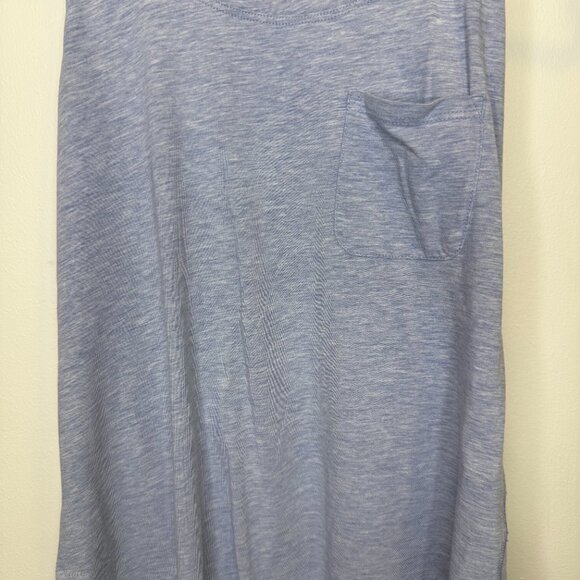 Lululemon Yogi Racerback III Tank Front Pocket Heather Blue Size 8 - Picture 7 of 14